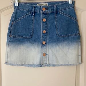 Abercrombie Kids Ombre Jean Skirt